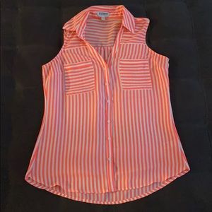 Neon Striped Blouse